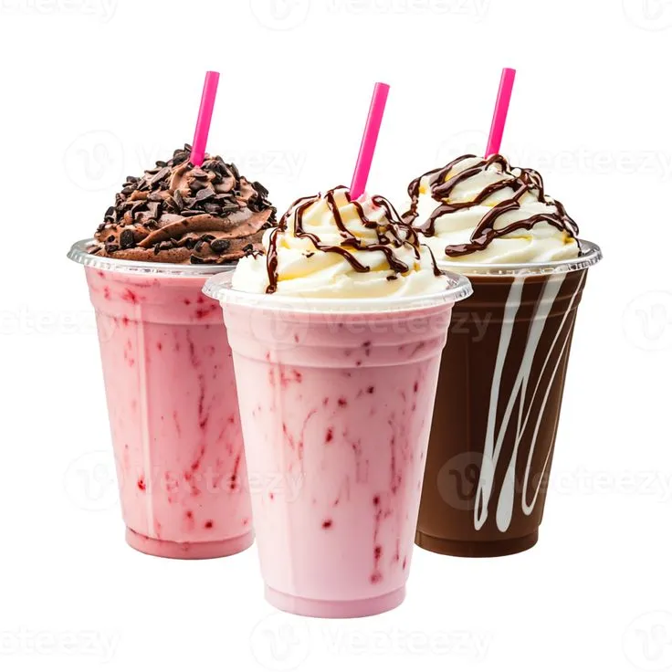 Colorful Drink Trio in Glassware