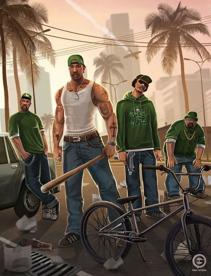 GTA San Andreas on Behance | San andreas, San andreas gta, Grand theft auto series