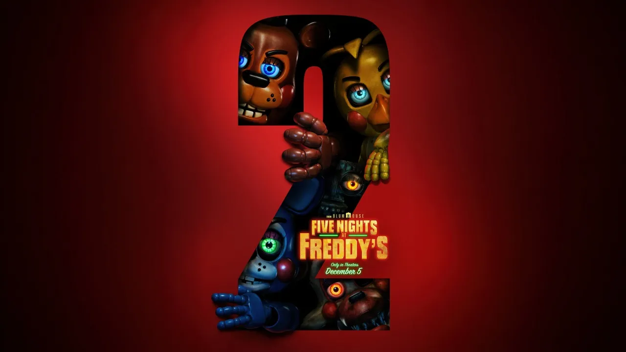 Five Nights at Freddy's 2, 2025, 5K, 2025 Movies, Dark red