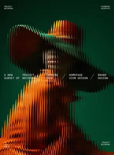 an abstract image with the words homepage and brand design