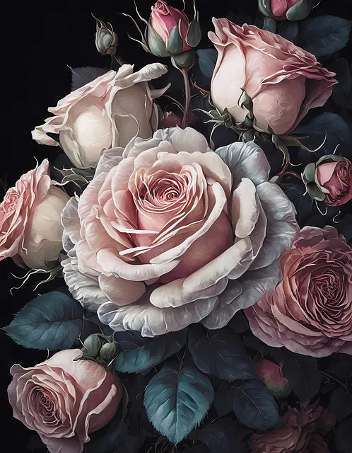 Free Ai Generated Roses illustration and picture