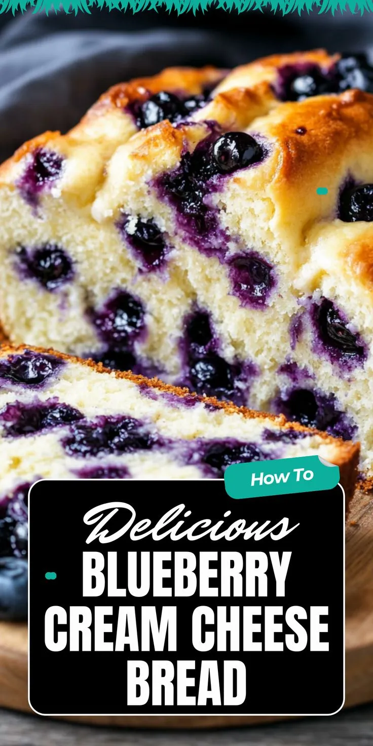 Blueberry Cream Cheese Bread