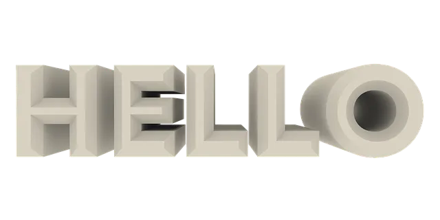 Free Hello 3D Text illustration and picture