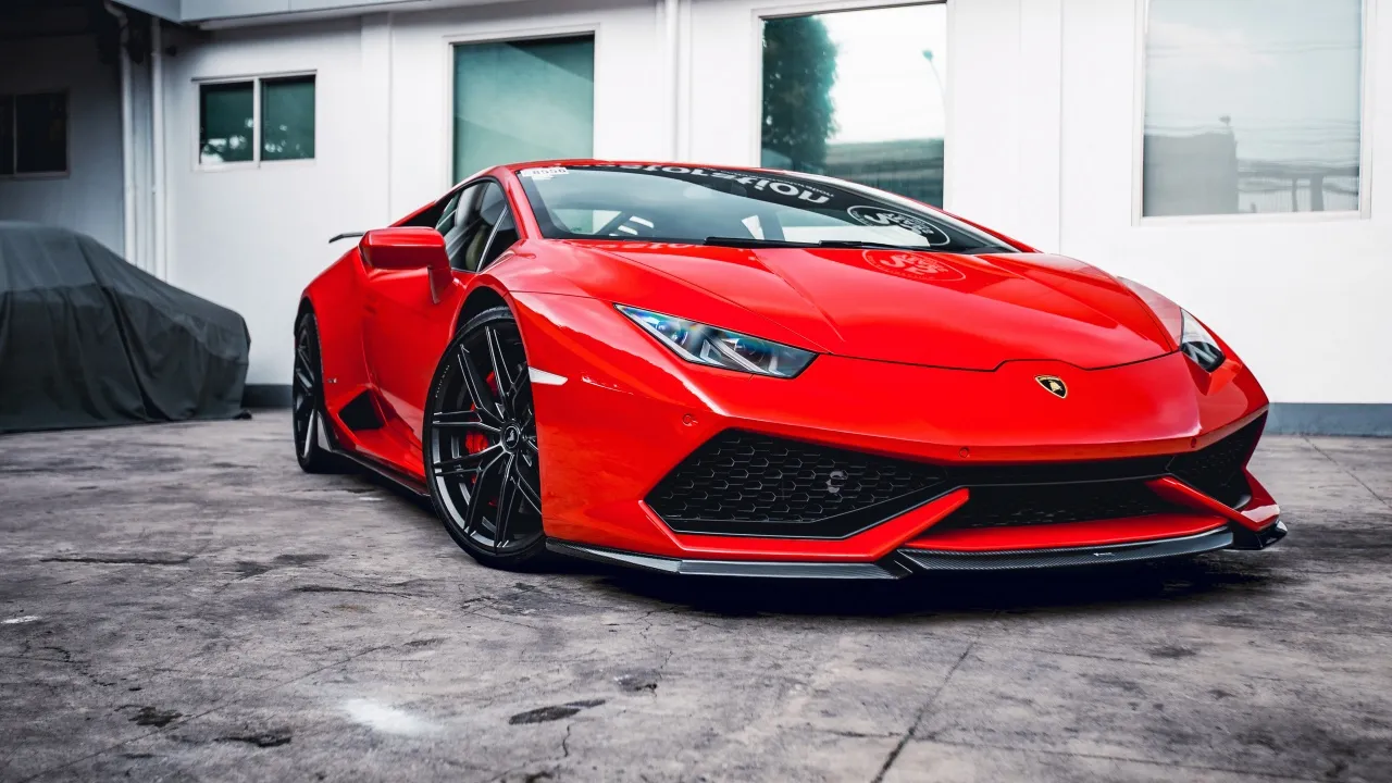 Vorsteiner, Lamborghini Huracan, 5K, Red cars