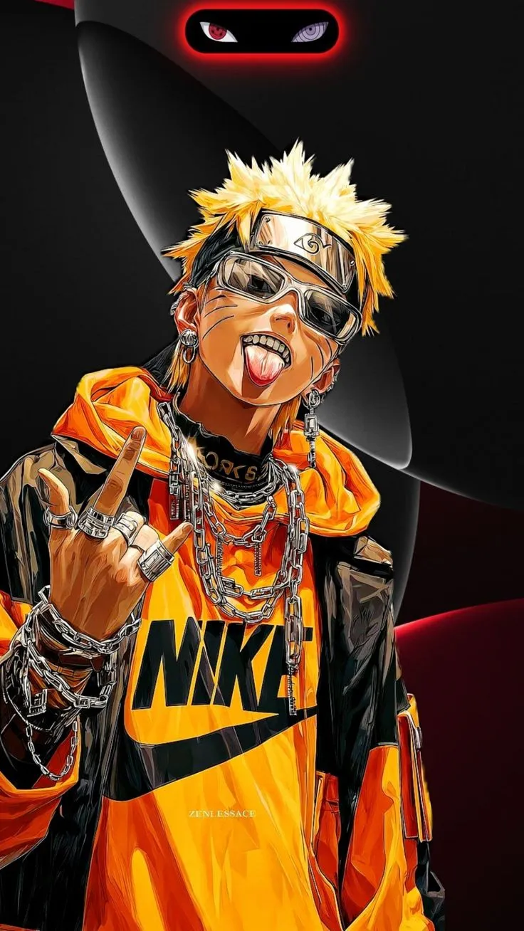 Cool Naruto with dynamic island