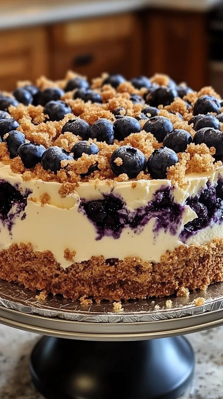 Sherry's Blueberry Cream Cheese Crumb Cake