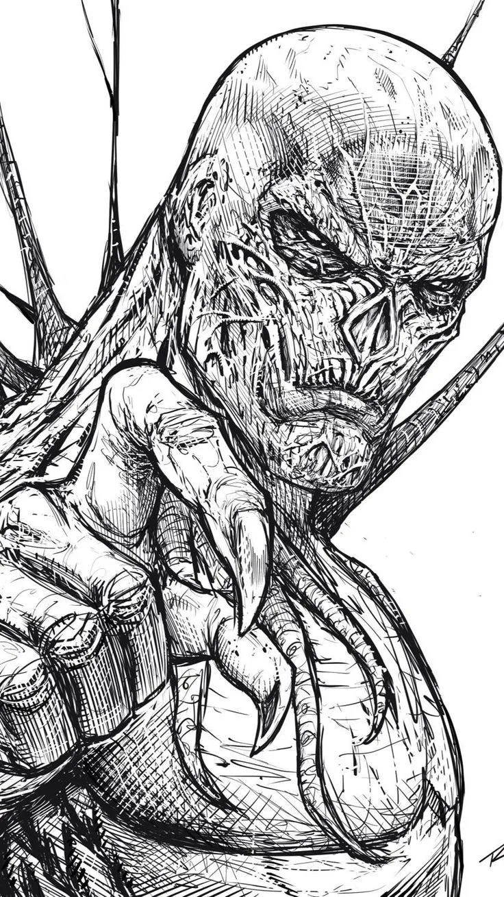 comic book pen procreate ~ Drawing Vecna from Stranger Things