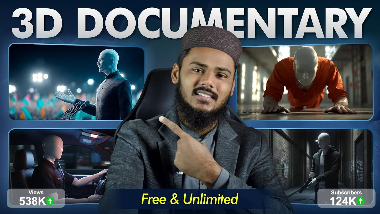 Make 3D Documentary Videos FREE & UNLIMITED | F Guide