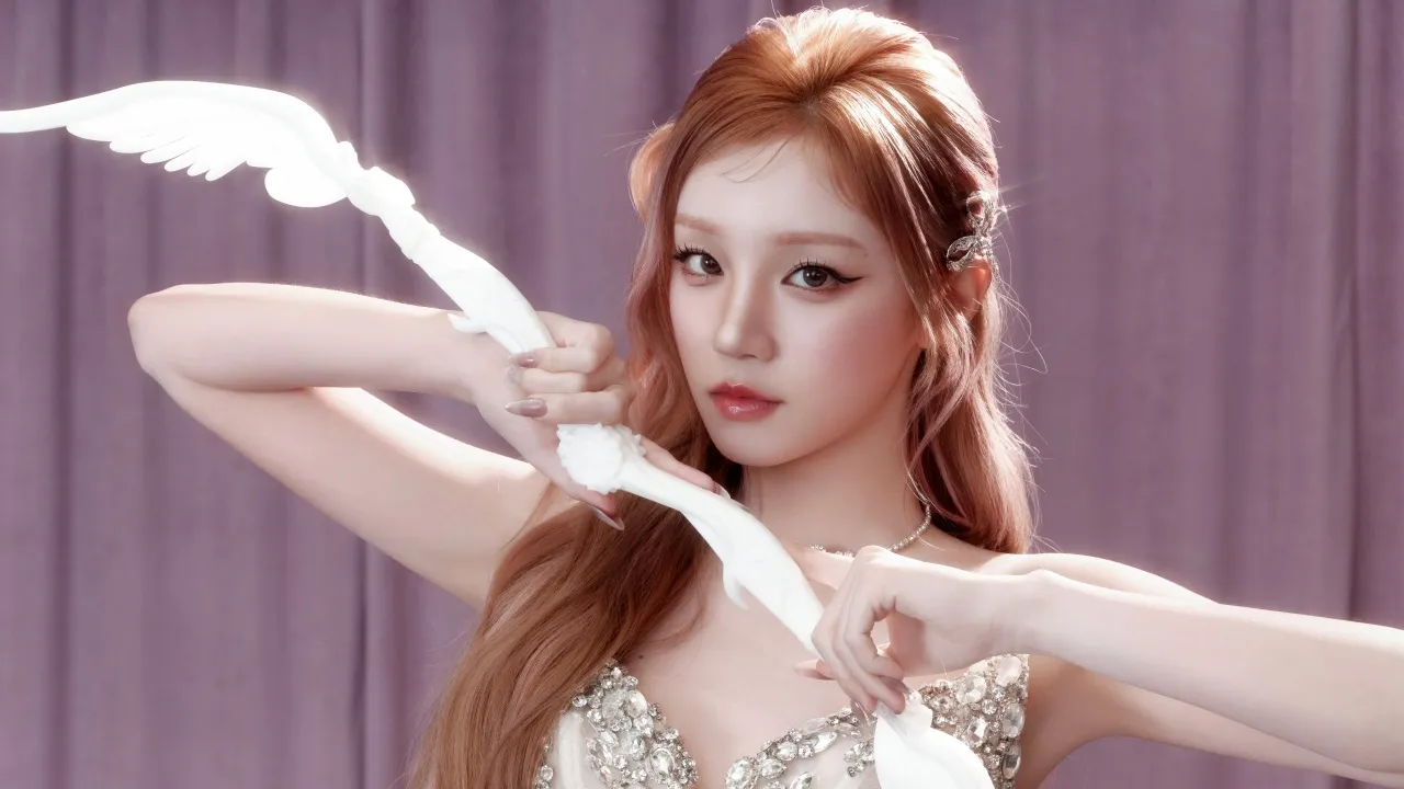 Yuqi, (G)I-dle, 5K, Beautiful singer, Pink aesthetic, K-Pop singers