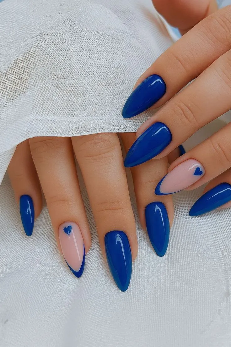 blue nails