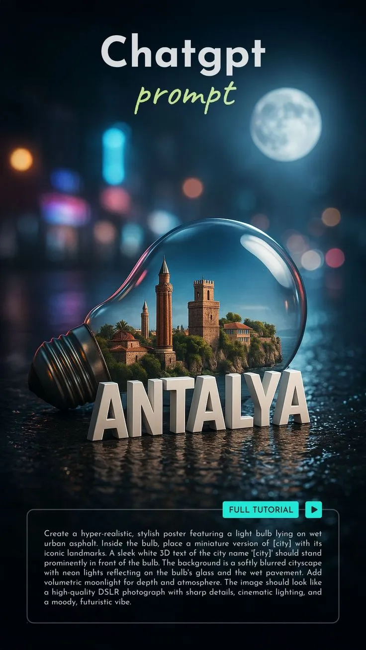 City in The Bottle: A Miniature Urban Landscape Inside a Glass Jar