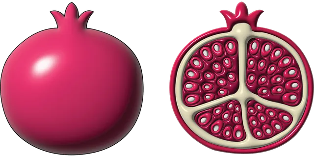 Free Pomegranate Fruit vector and picture