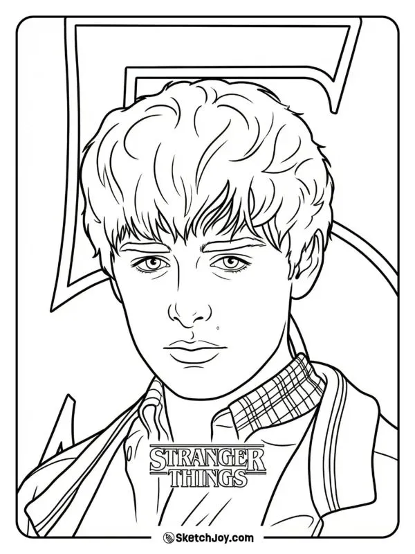 Will Byers Portrait With Logo