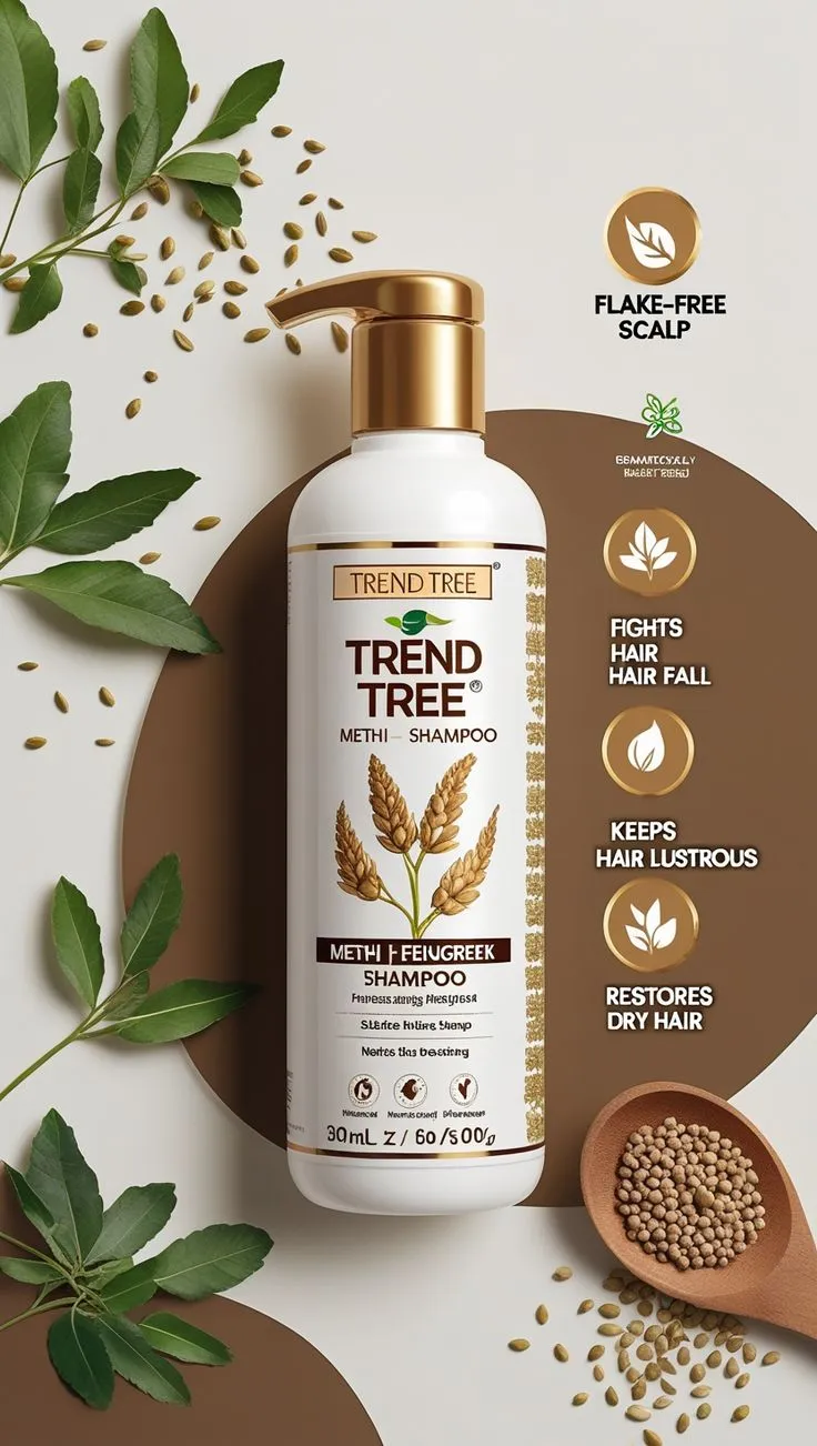 Trend Tree Methi Shampoo | Anti-Hair Fall & Scalp Nourishment