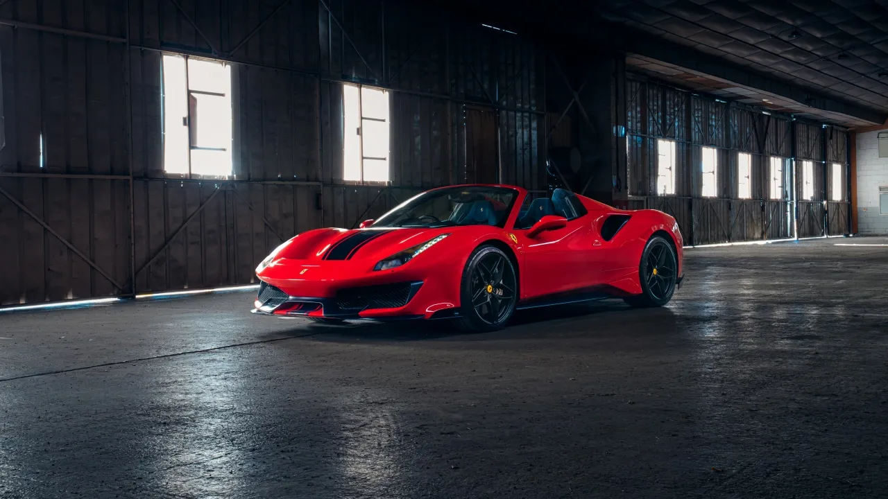 Ferrari 488 Pista Spider, Supercar, Red cars, Ferrari 488 Pista