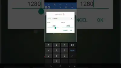 Class 6 | Graphic Designing On Mobile | How to Change Background Size in Pixellab | F Guide