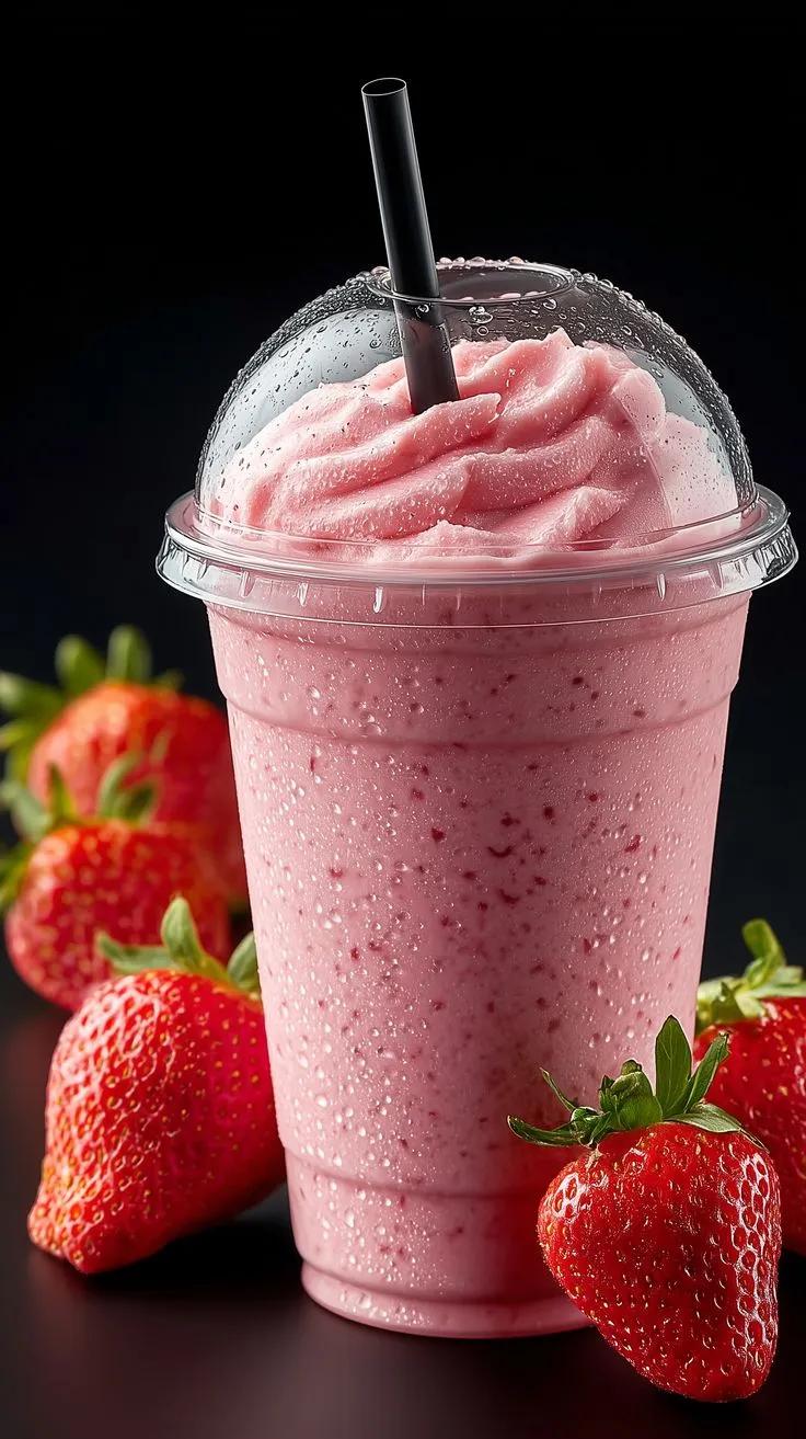 Strawberry Cheesecake Milkshakes