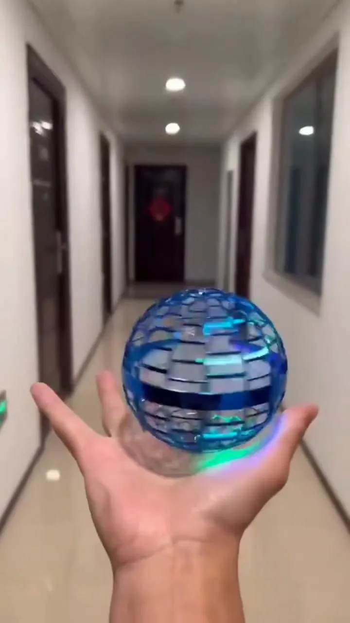 Galaxy Fly Orb Whirling Boomerang Toy Glides Back, Floats, Spins, and Lights Up Fun