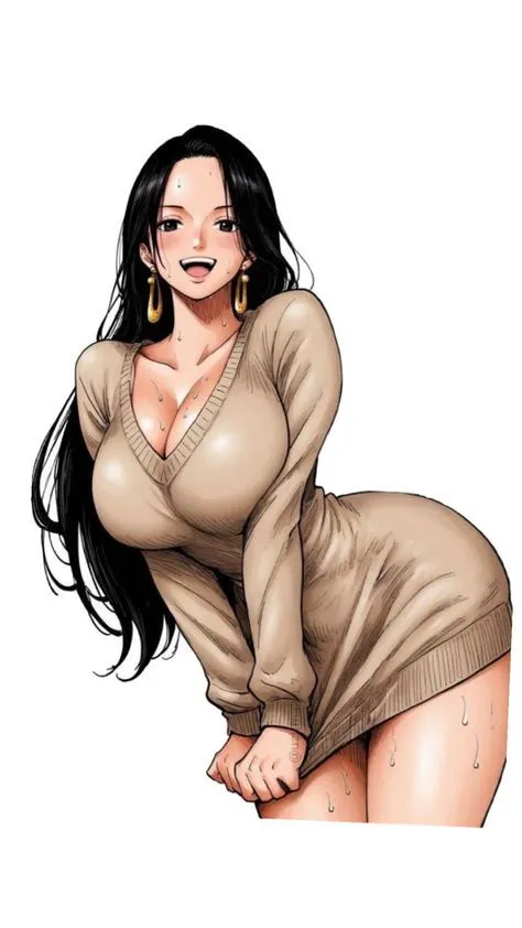 a woman with long black hair wearing a brown dress