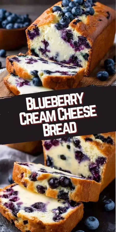 Blueberry Cream Cheese Bread