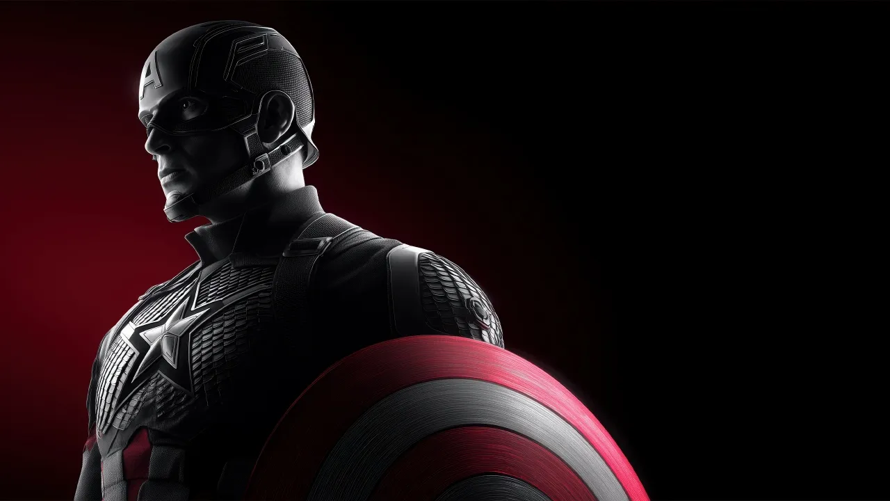 Captain America, Dark aesthetic, Dark background, Marvel Superheroes