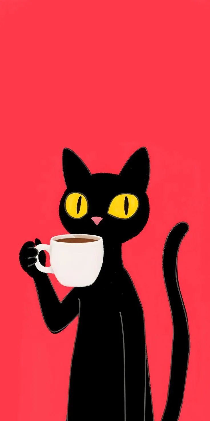 Black Cat 4K Wallpaper