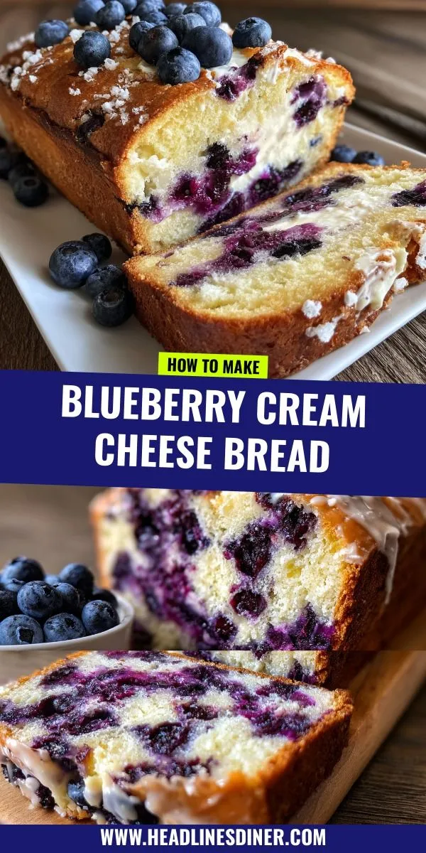 Blueberry Cream Cheese Bread
