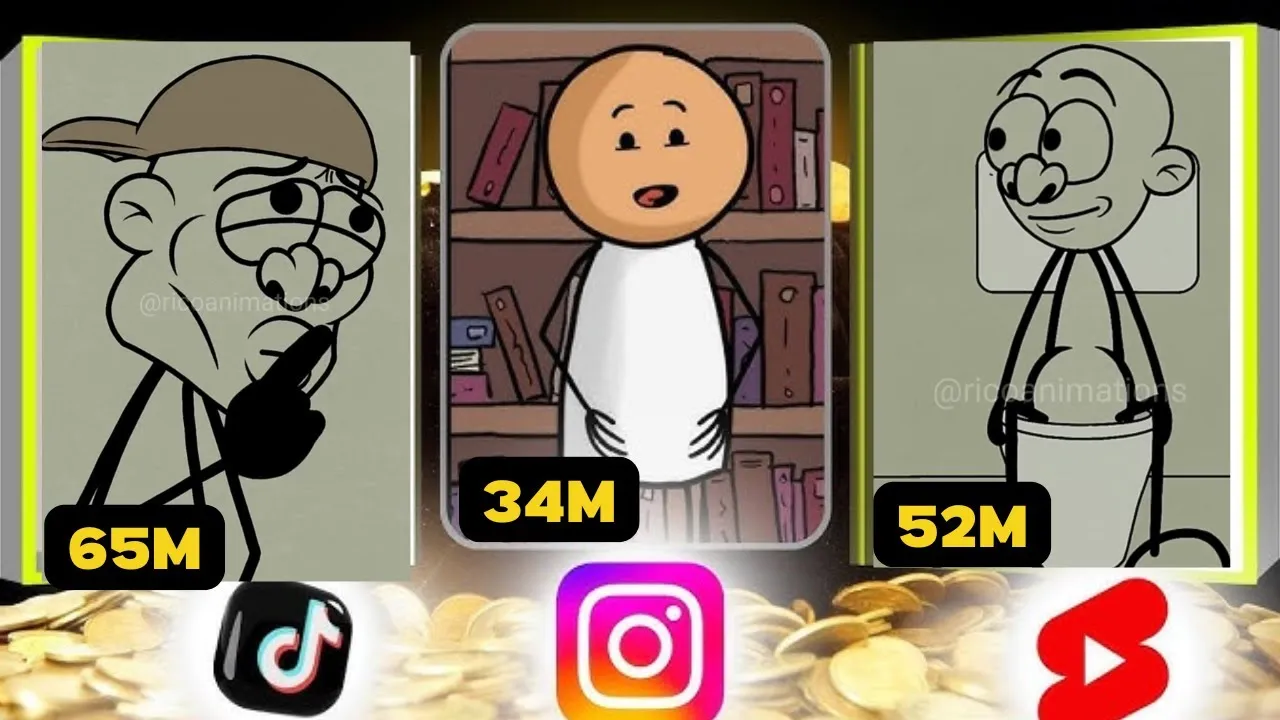 How i made VIRAL STICKY Animation Videos and earn ($900/day).