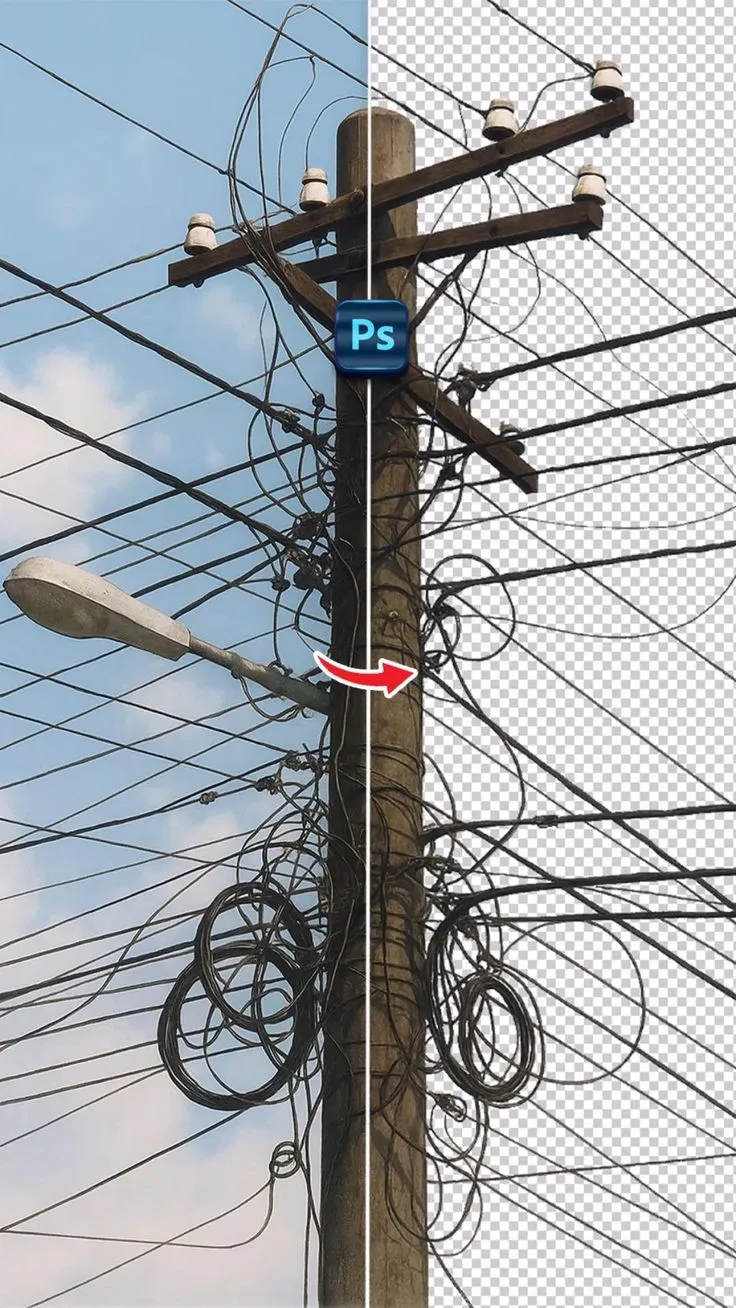 Tutorial for How to Remove Complex Backgrounds using Photoshop BY @smart.graphicss