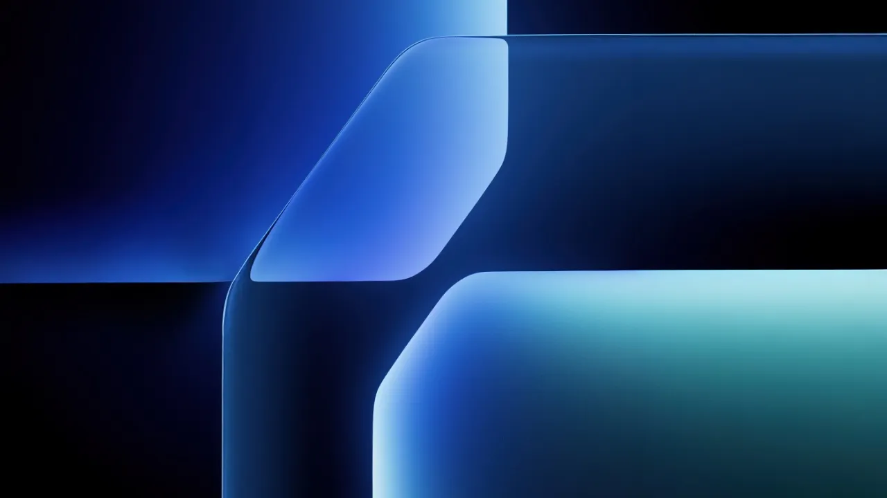 Blue abstract, Geometric, Gradient shapes, Modern, Sleek, Honor Win, Stock, 5K