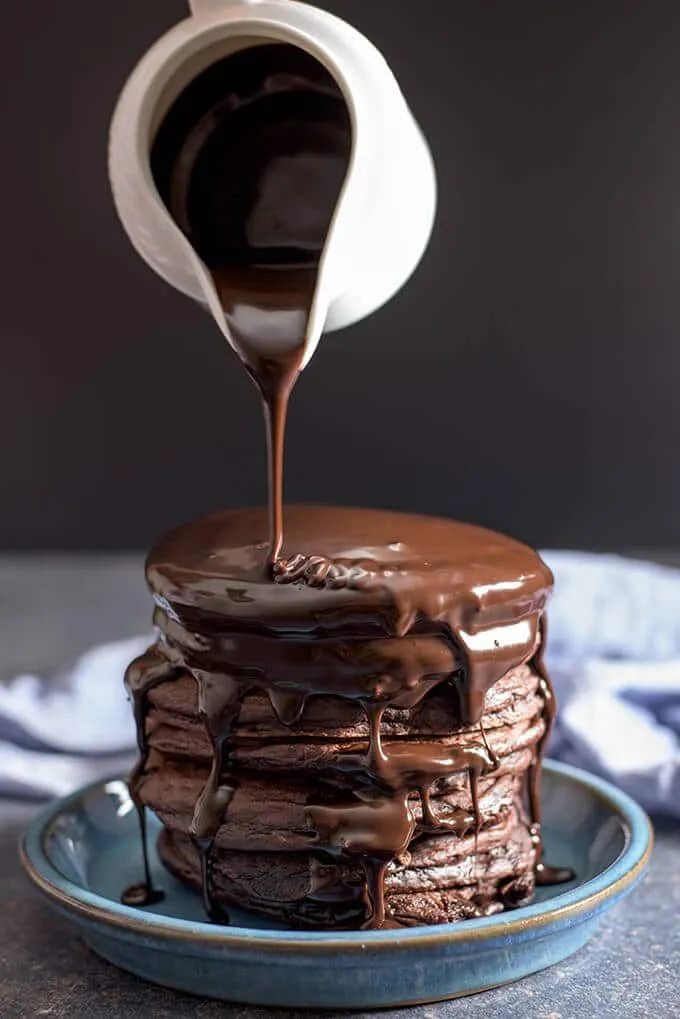 Chocolate Pancakes with Cocoa Powder