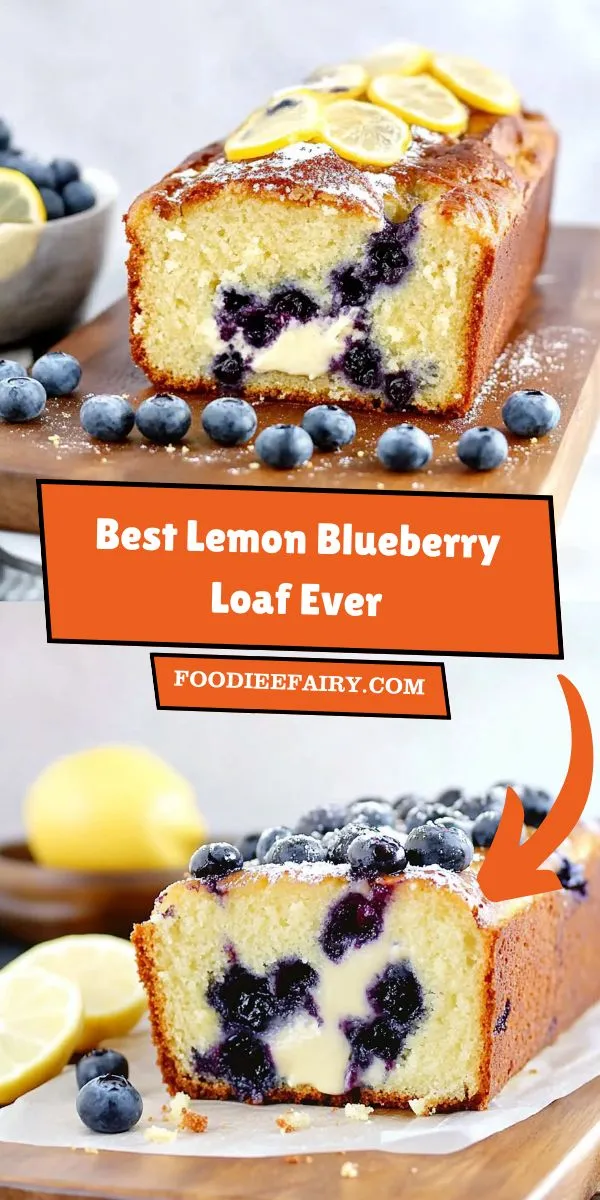 Best Lemon Blueberry Loaf with Cream Cheese Filling | Quick and Delicious