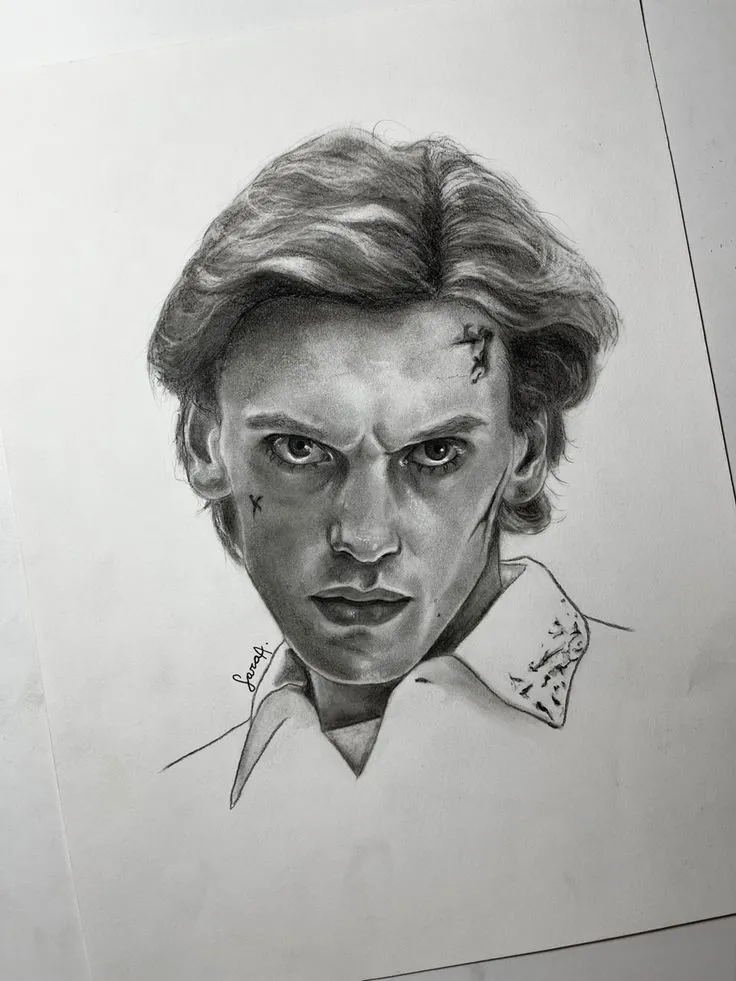Drawing of 001 - Stranger Things