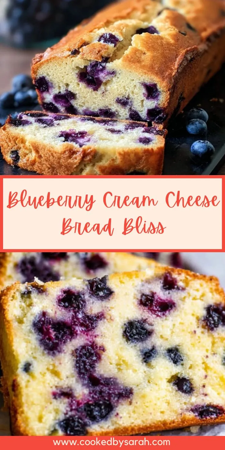 Blueberry Cream Cheese Bread Bliss
