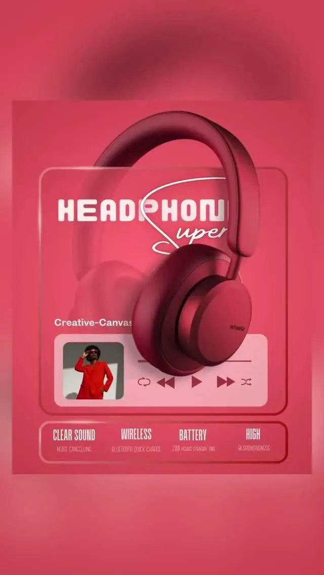 the headphone super app is displayed on a pink background