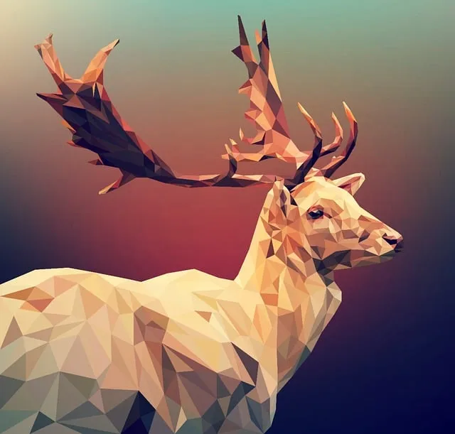 Free Deer Polygon illustration and picture