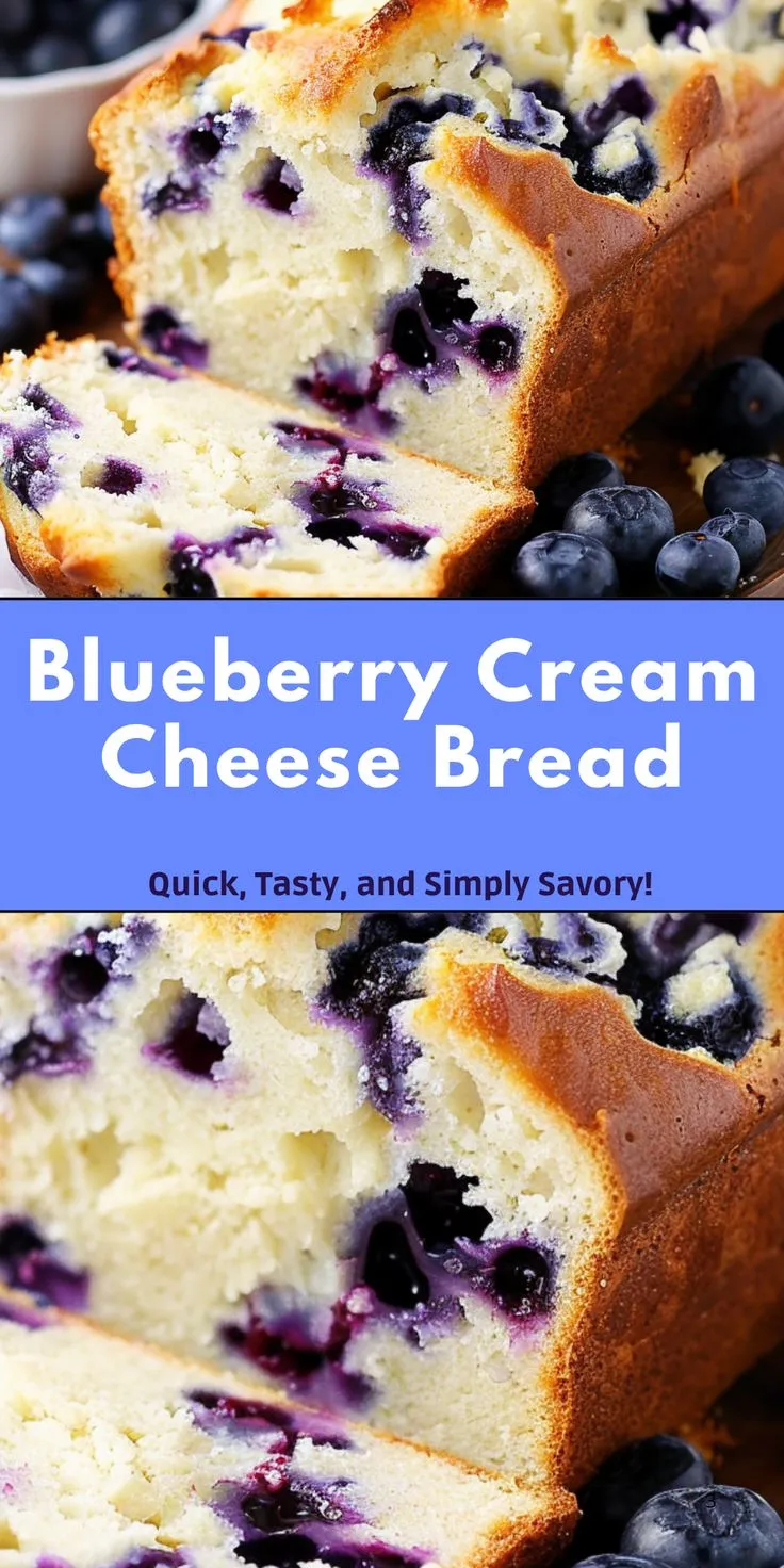 Blueberry Cream Cheese Bread
