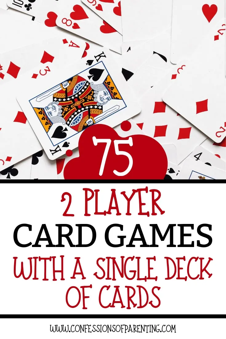 72 Two-Player Card Games with a Single Deck of Cards