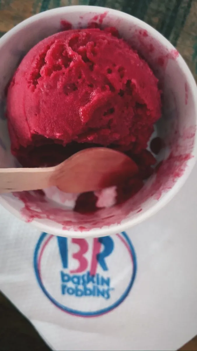 Raspberry sorbet