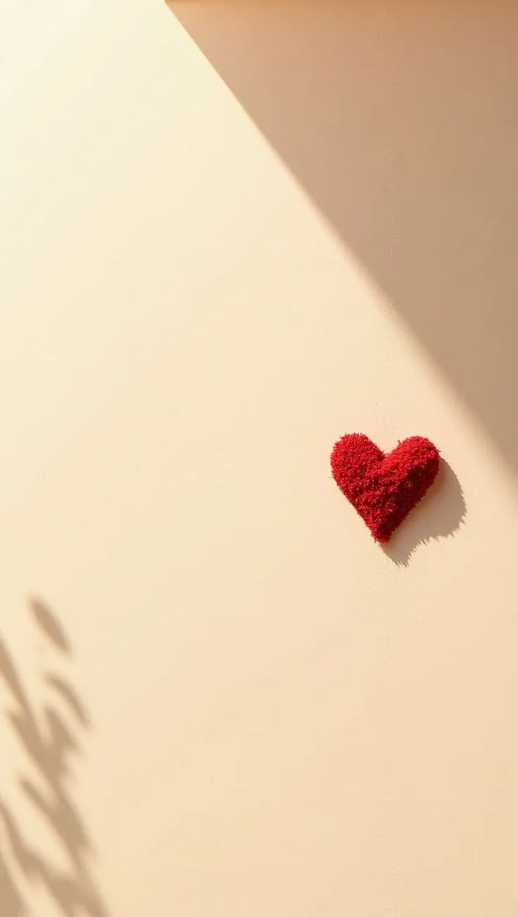 Textured Red Heart