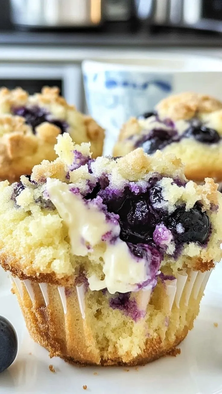 Blueberry Cream Cheese Muffins: A Heavenly Combination of Fluffy, Creamy, and Sweet - Paula Recipes