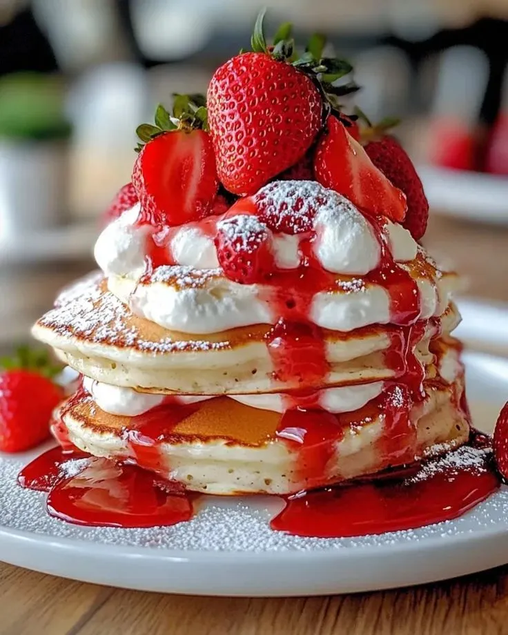 Strawberry Shortcake Pancakes