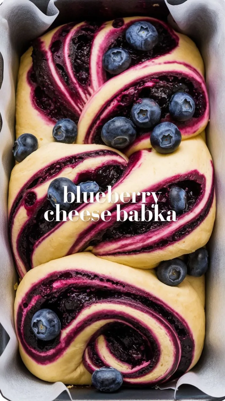 Blueberry Cream Cheese Babka