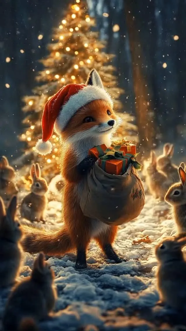 Christmas 🎄 animals 🐈 🐇 🐁 🎅 🤶 #foryou #reels #fyp #animals #santa #christmas #merrychristmas #2025