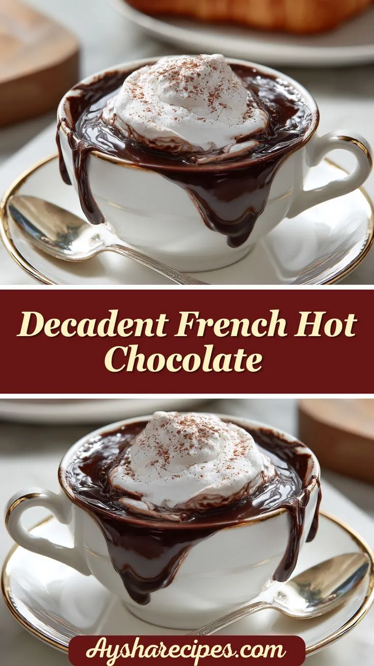 Decadent French Hot Chocolate ☕🍫