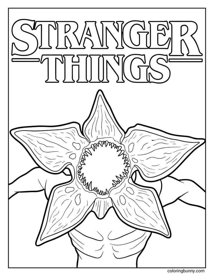 Stranger Things Coloring Pages (26 Free Printable PDFs)