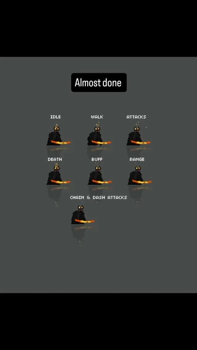 Lord of Flames #pixelart #animation #gamedev #pixelartist #fantasy #art #indiegame #darkart #darkfantasy