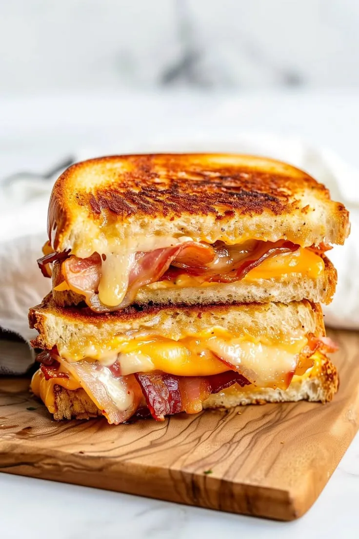 The Ultimate Bacon Grilled Cheese Sandwich