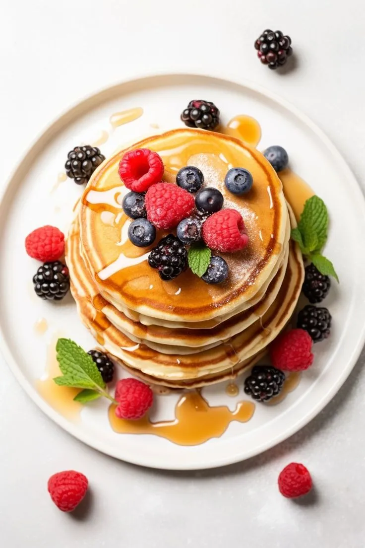 Buttermilk Pancakes with Mixed Berries