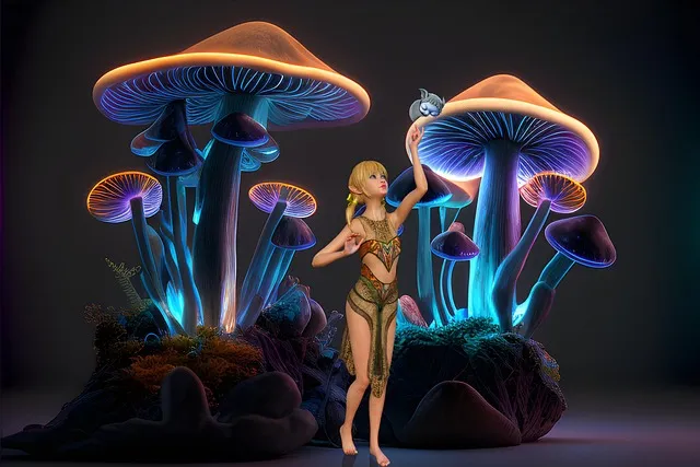 Free Background Mushrooms illustration and picture